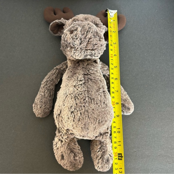 Jellycat Bashful MARTY MOOSE 13” Brown Plush Stuffed Animal Pre-owned - Picture 9 of 10